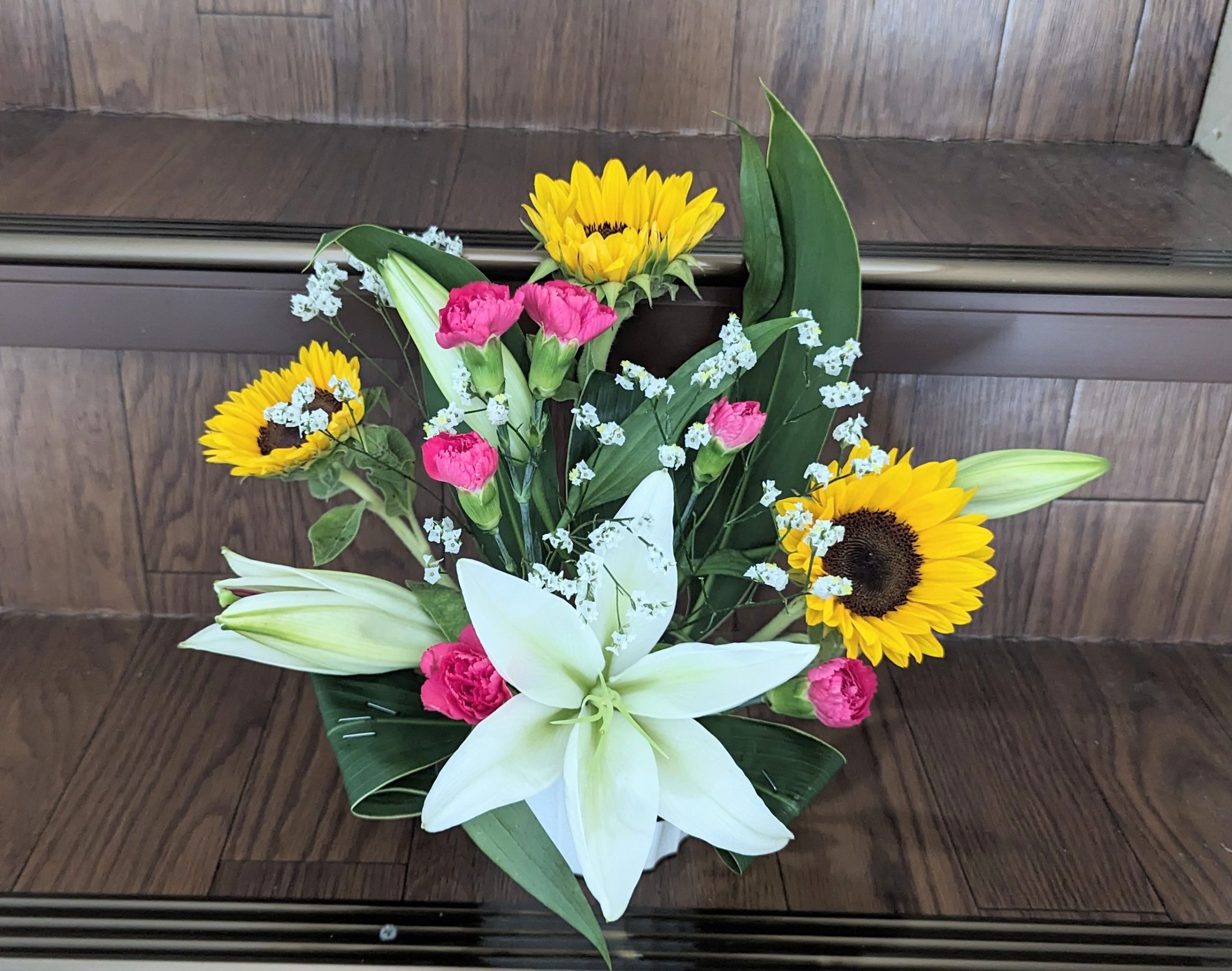 アレンジメント教室のお花